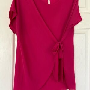 MTS Fuchsia Wrap Blouse